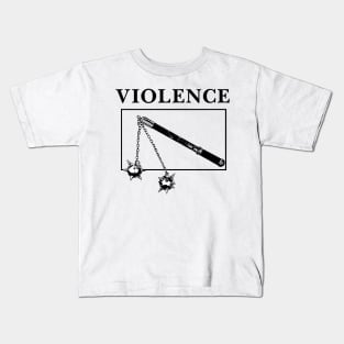 Violence - Hardcore punk designs Kids T-Shirt